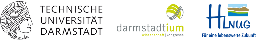 Logos TU Darmstadt, Darmstadtium und HLNUG